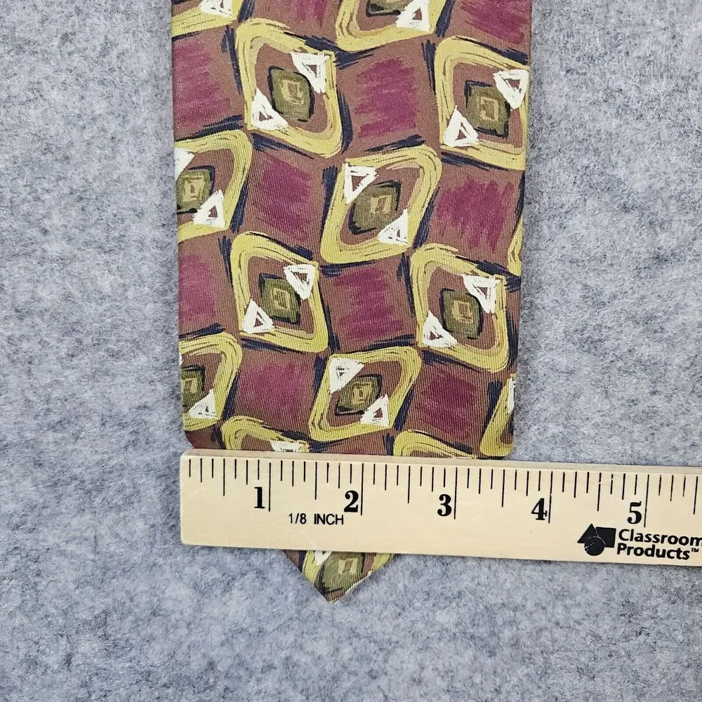 Robert Talbott‎ Studio For The Oxford Shop Silk Neck Tie Geometric 58x3.5 Inches